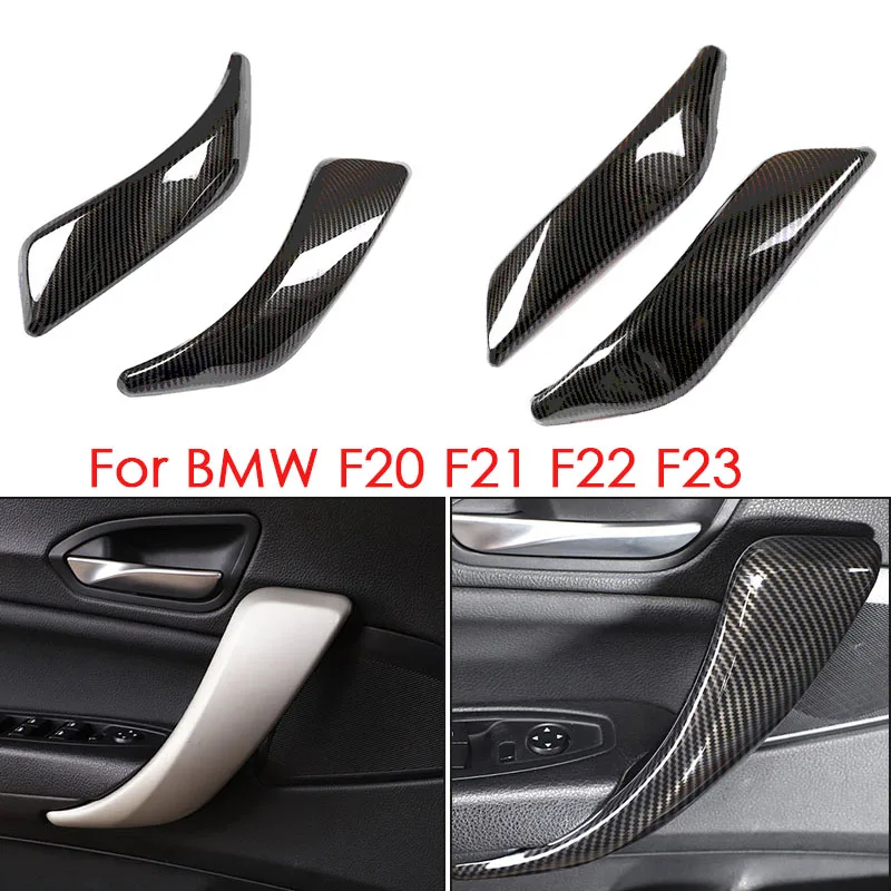 

Для BMW 1 2 серии F20 F21 F22 F23 2012-2019 автомобильные аксессуары внутренняя дверная ручка подлокотник из АБС-пластика углеродного волокна декоративн...