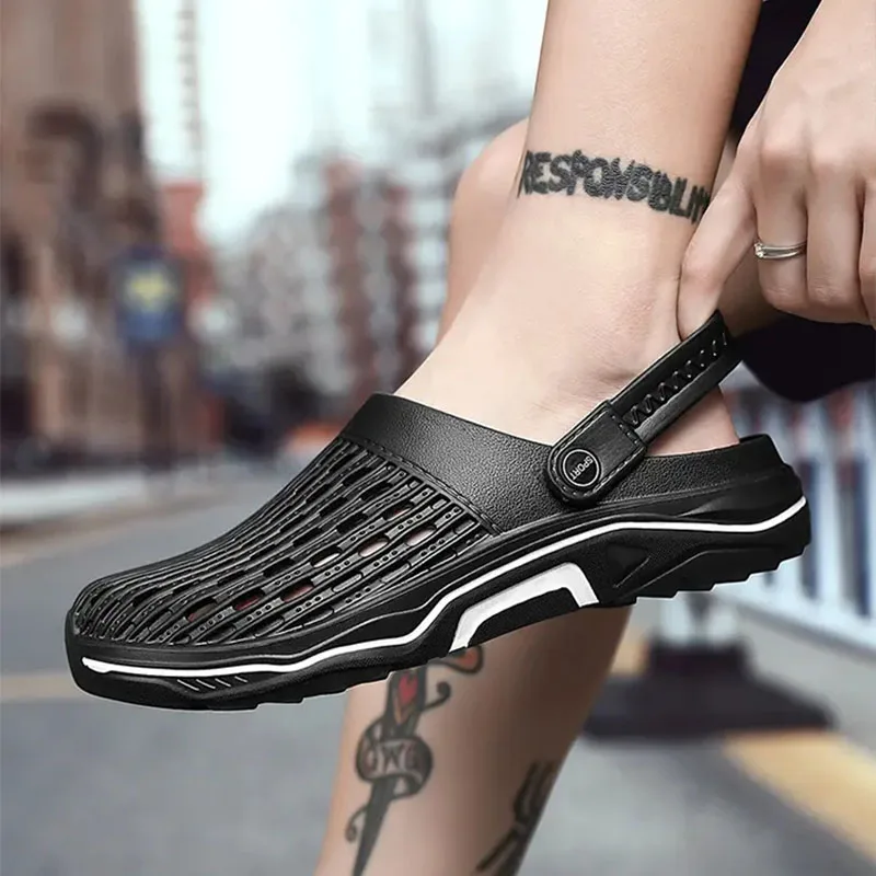 Women Sandals Hole Shoes Men Beach Shoes Light Sandals Slippers Outdoor Summer Non-slip Beach Hole Shoes Clogs Women's Sandal