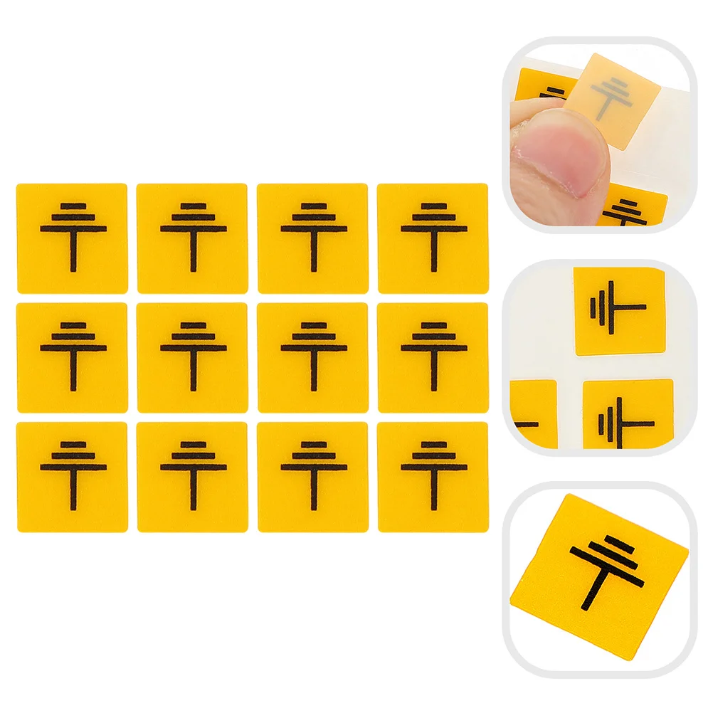 

12 Pcs Sticker Para Uñas Grounding Safety Decals Shock Warning Electric Panel Labels Connection Stickers Fence Sign