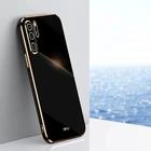 Роскошный силиконовый чехол с покрытием для Huawei P30 Pro P20 Lite Honor 20 Nova 5 T 5 T Honor20 P20Lite P30Pro P40Pro, мягкие чехлы для телефонов