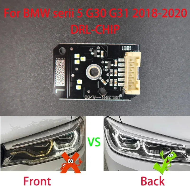 Белые ангельские глаза для BMW 5 серии G30 G31G38 2018-2020 Автомобильная светодиодная
