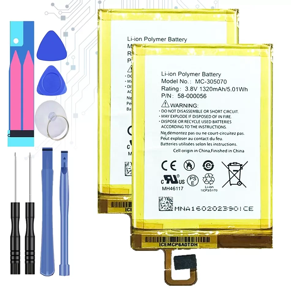 

NEW2023 1320mah Battery for AMAZON Voyage NM460GZ 58-000056 MC-305070 S13-R2 S13-R2-A