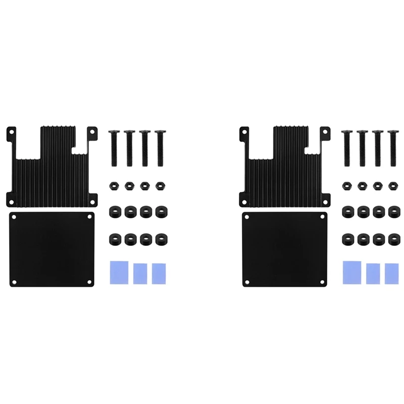 

Top Sale 2X For Orange Pi Zero 2 Aluminum Case Development Board Protection Cooling Shell Metal Protective Cooling Enclosure