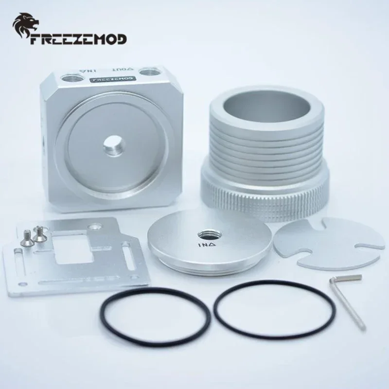 Фото FREEZEMOD D5 насос из полностью алюминиевого сплава, крышка насоса поддерживает внутренний импорт, кулер для воды из ПК, водяное охлаждение компьютера PJ-D5QJS №2