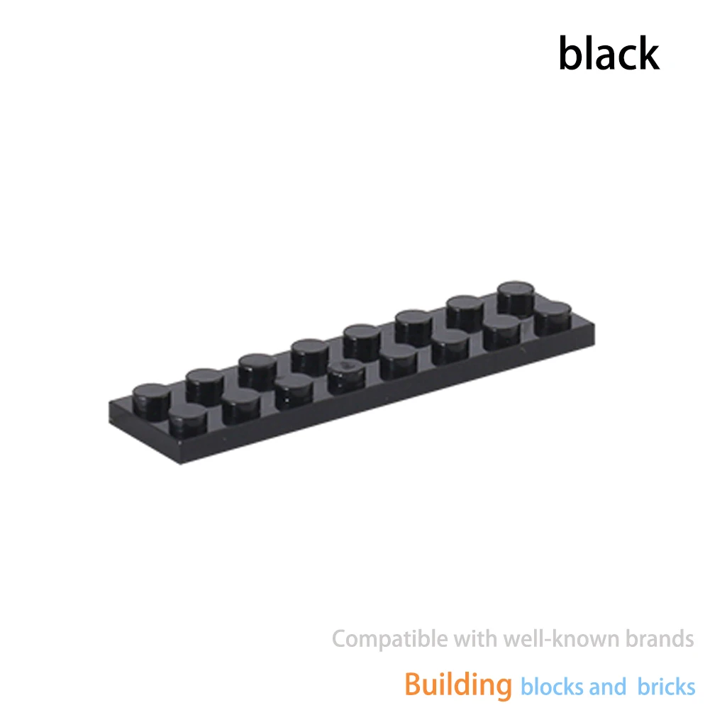 Фото 20/50 шт. доска MOC DIY 2x8, совместимая с строительными блоками известного бренда 3034, классическими строительными блоками, креативными игрушками, подарками №3