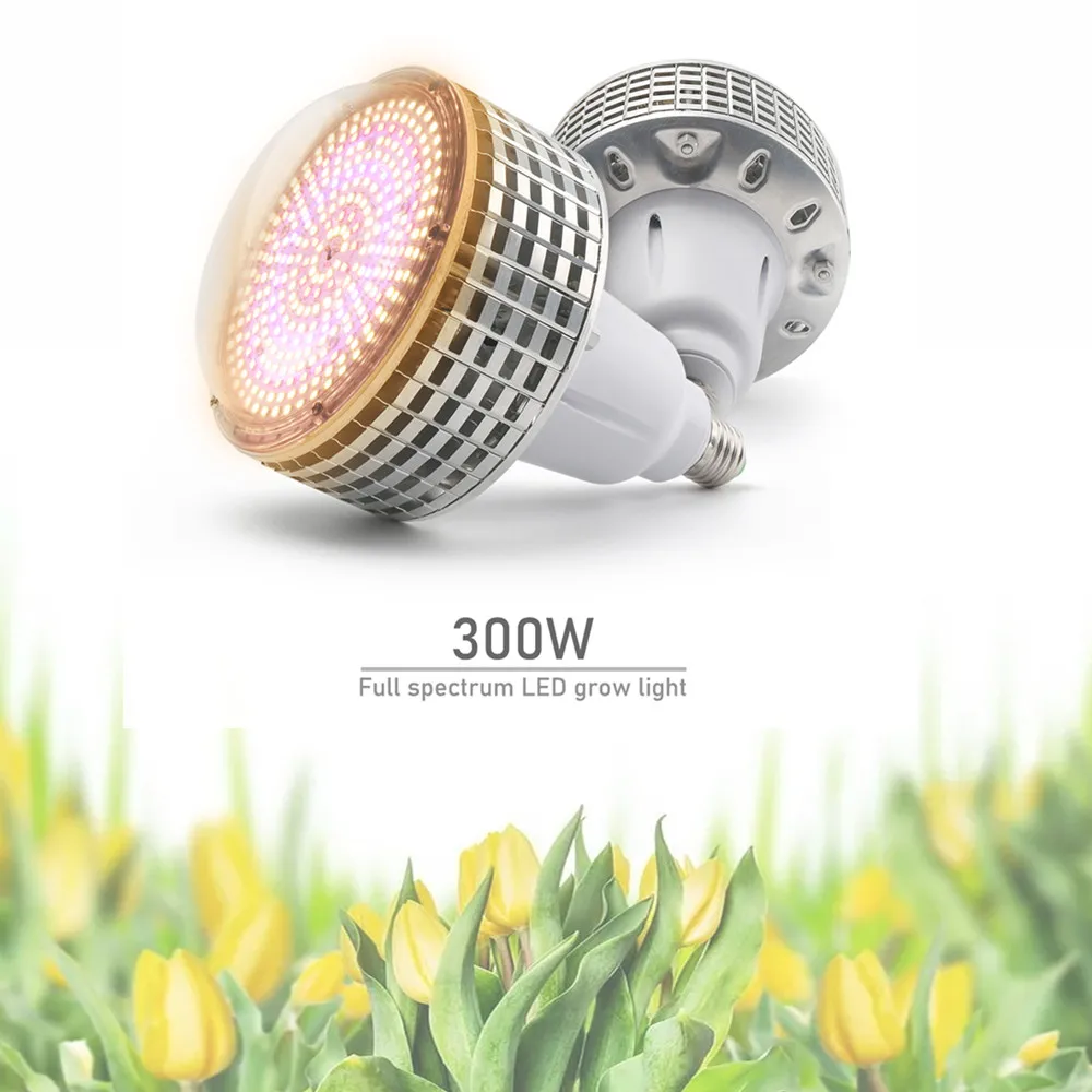 300W Warm White Full Spectrum Flower Seed Hydroponic Indoor LED Plant Led Grow Light Bulb For Greenhouse Tent