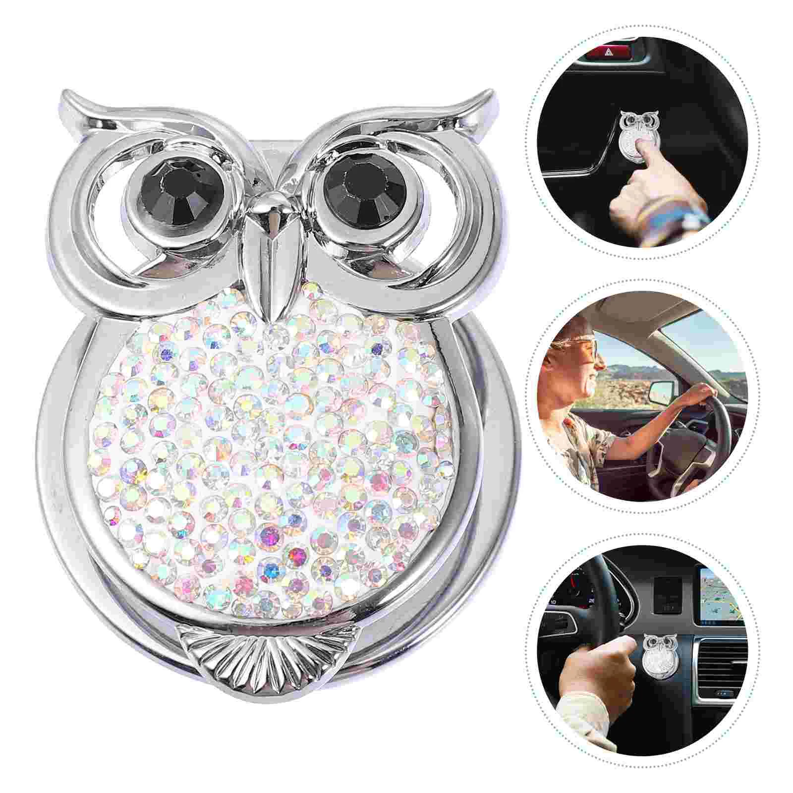 

Switch Cover Push Button Protection Owl Start Auto Interior Accessories Car Engine Stop Decor Rhinestones Ignition