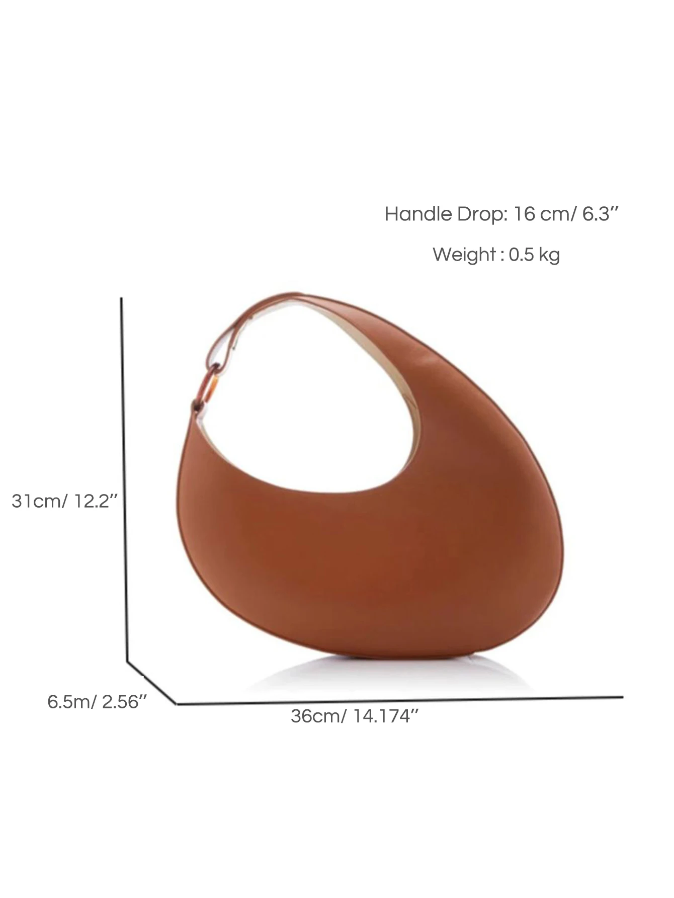 CR Niche Women Brand Design Handbag Top-handle Single Strap Shoulder Hobo Bag Luxury Irregular Shape Fashion Chic Underarm Purse