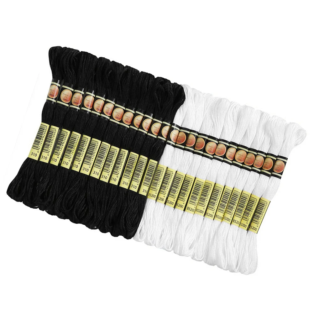 

Thread Embroidery Floss Cross Sewing Yarn String Clothes Diy Bracelet Machine Knittinghandcrafted Multi Craft Function