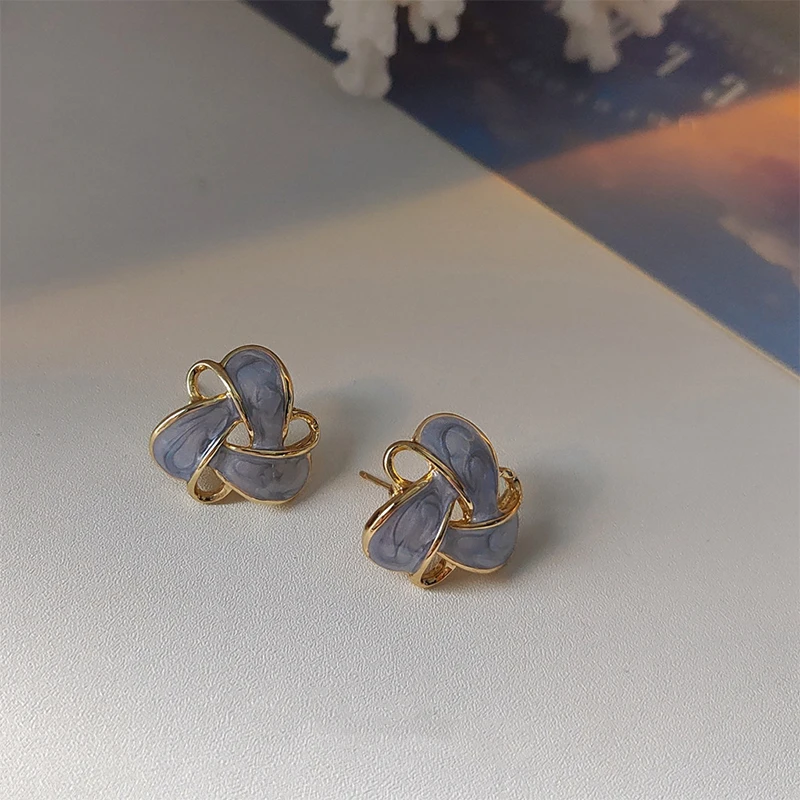 

925 Silver Needle Flower Stud Earring for Women Jewelry 14K Gold Plating Earrings Anti Allergy Vintage Ear Studs Valentine Gifts