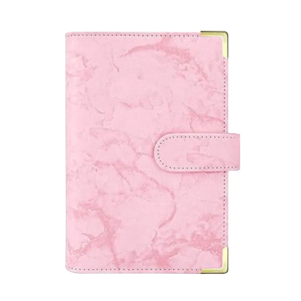 

A6 Binder Set Artificial Leather Notebook Cover Envelope Magnetic Closure Binder Pocket 6 Hole Refillable Money Saving Scrapbook