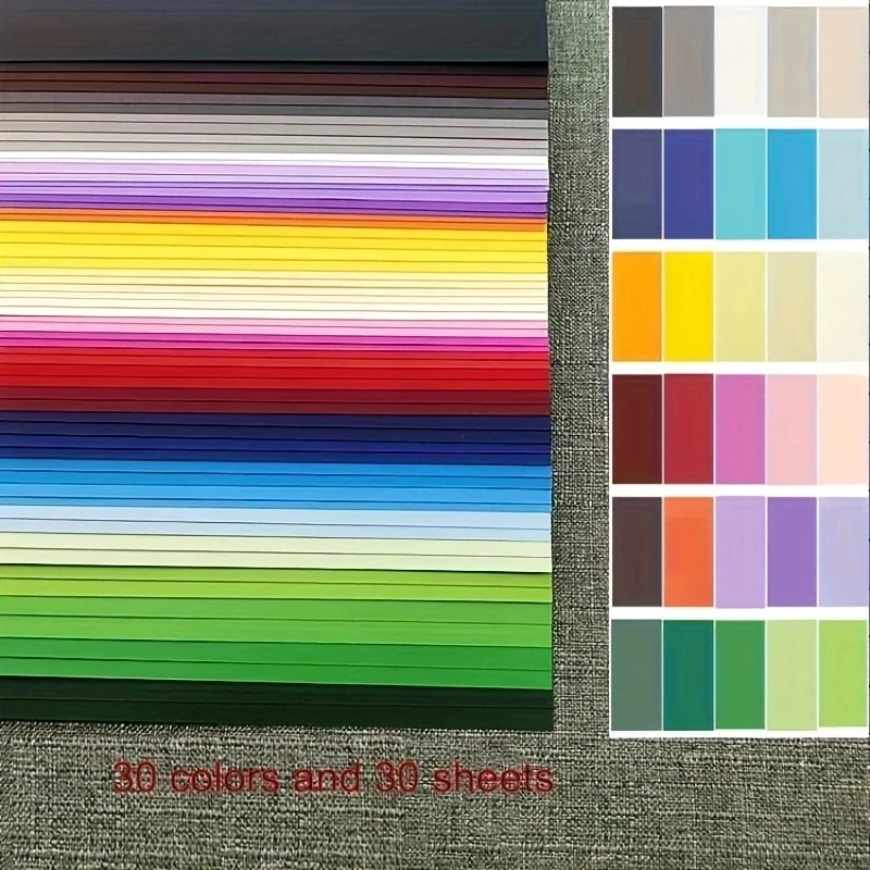 

Цветной картон А4, 30 листов, 230 г/м², для скрапбукинга