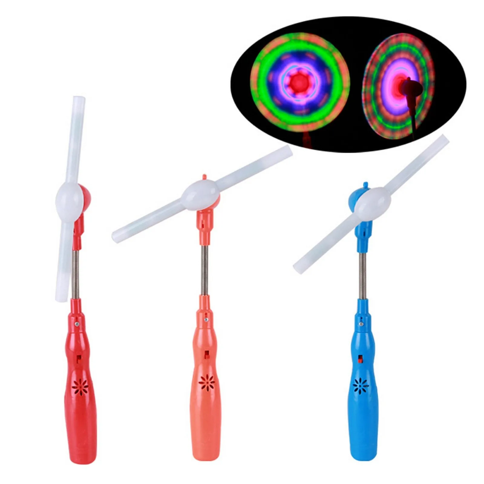 

Led Electric Growing Music Windmill Children's Party Toy Random Color Flashing Light Up Spinning Toys Gift For Kids