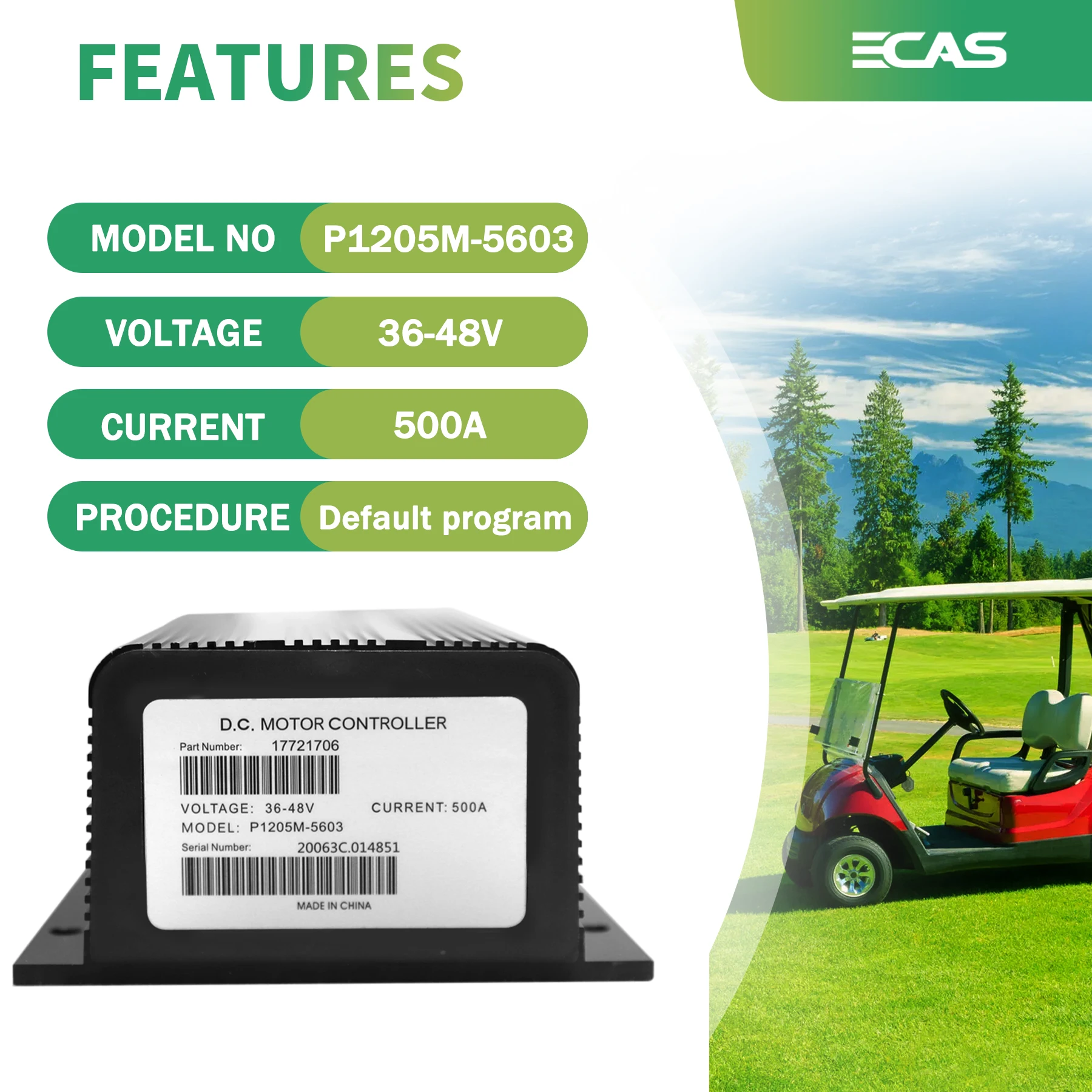 Заменить на ALLTRAX AXE 4834 Контроллер 48 в 500A для EZGO Club Автомобильная тележка гольфа 1205