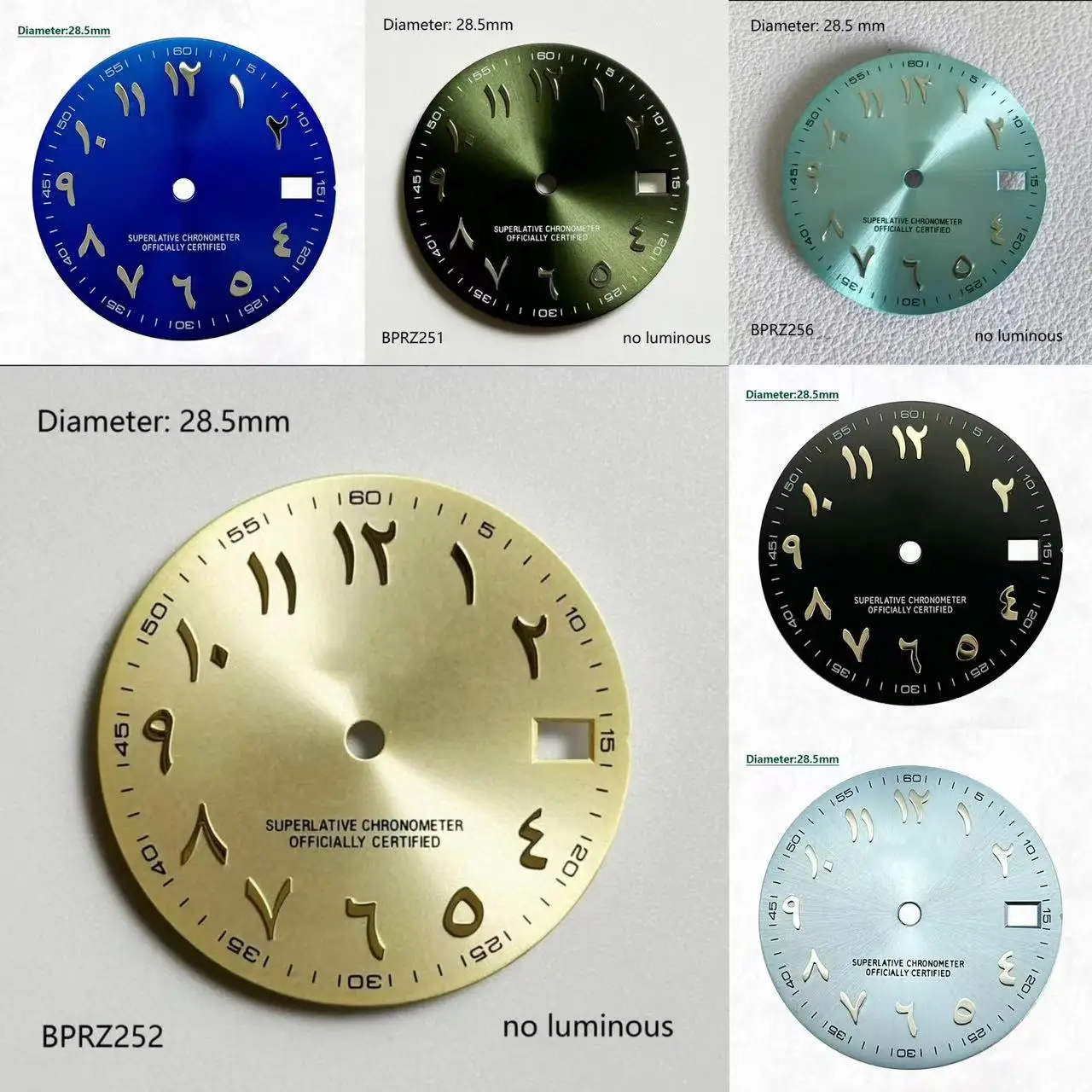 Циферблат NH35 с арабской шкалой 28 5 мм