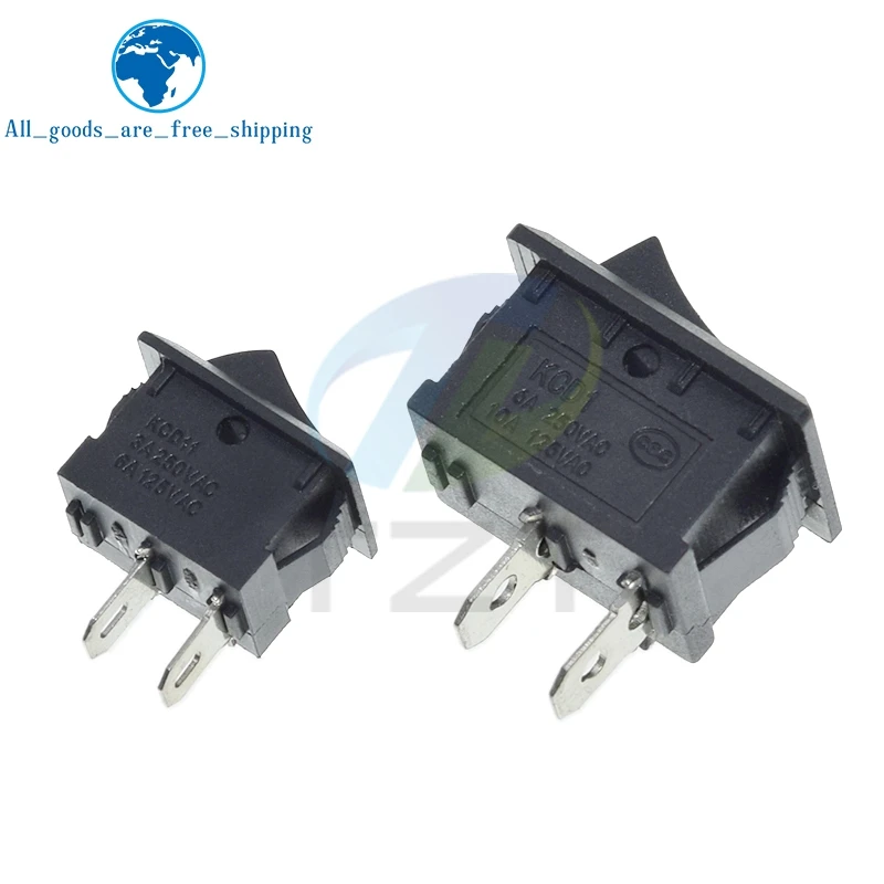 Фото KCD11-101 3A/6A 250V 6A/10A 125V 10*15mm 21*15mm SPST 2PIN ON/OFF G130 Кулисный переключатель для лодки Приборная панель автомобиля Грузовик Переключатель KCD1 №4