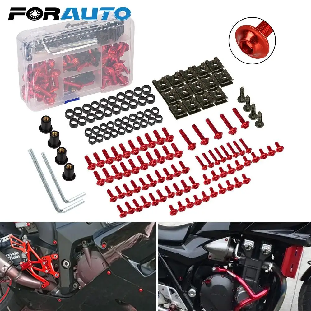 

Для Honda CBR 600 RR 1000 RR 900 929RR 650R F2 F3 F4 137 шт. крепежные зажимы винт обтекатель болт комплект CNC Винты