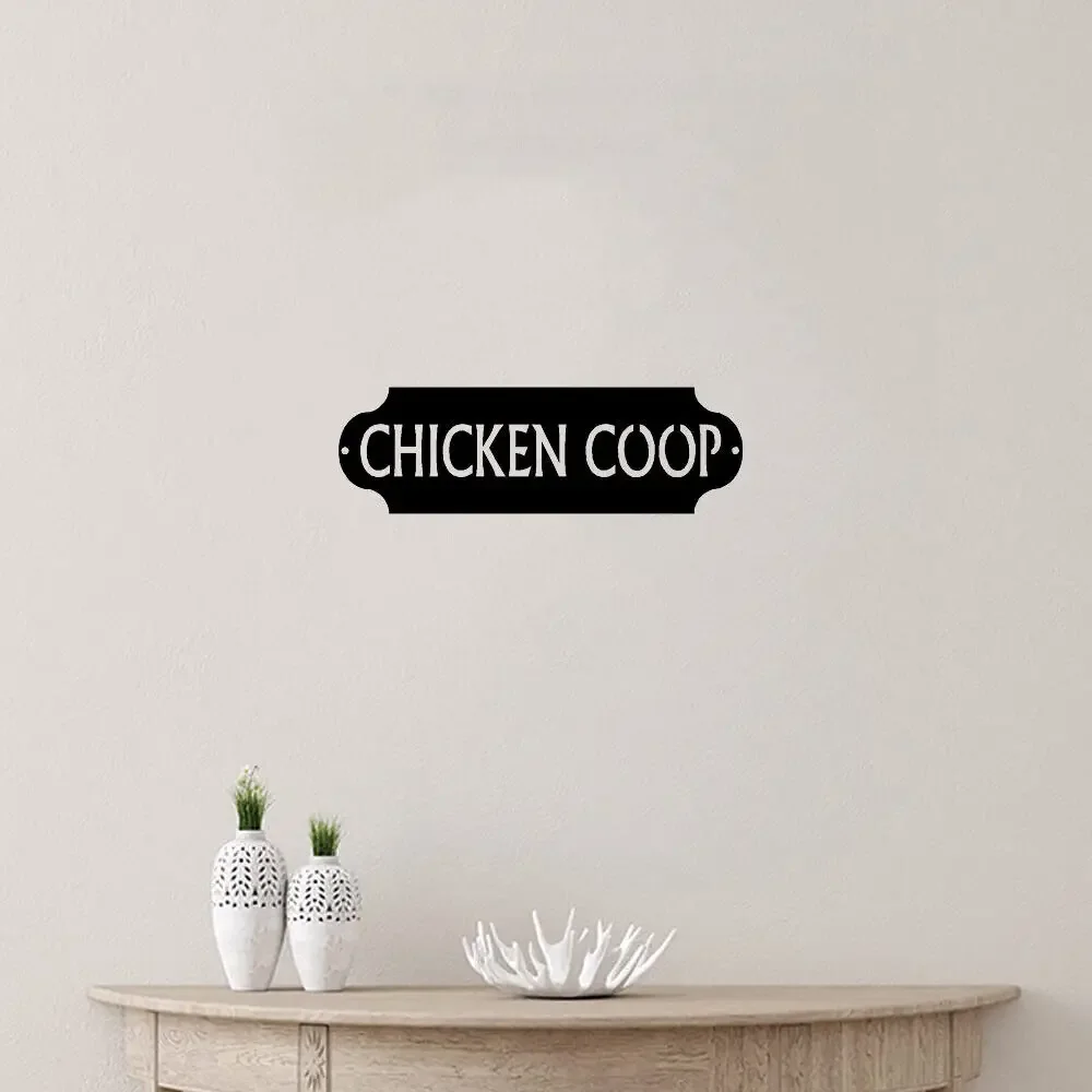 Деревенский Курятник Металлическая Вывеска Настенное Искусство 14x4 5 Дюймов С