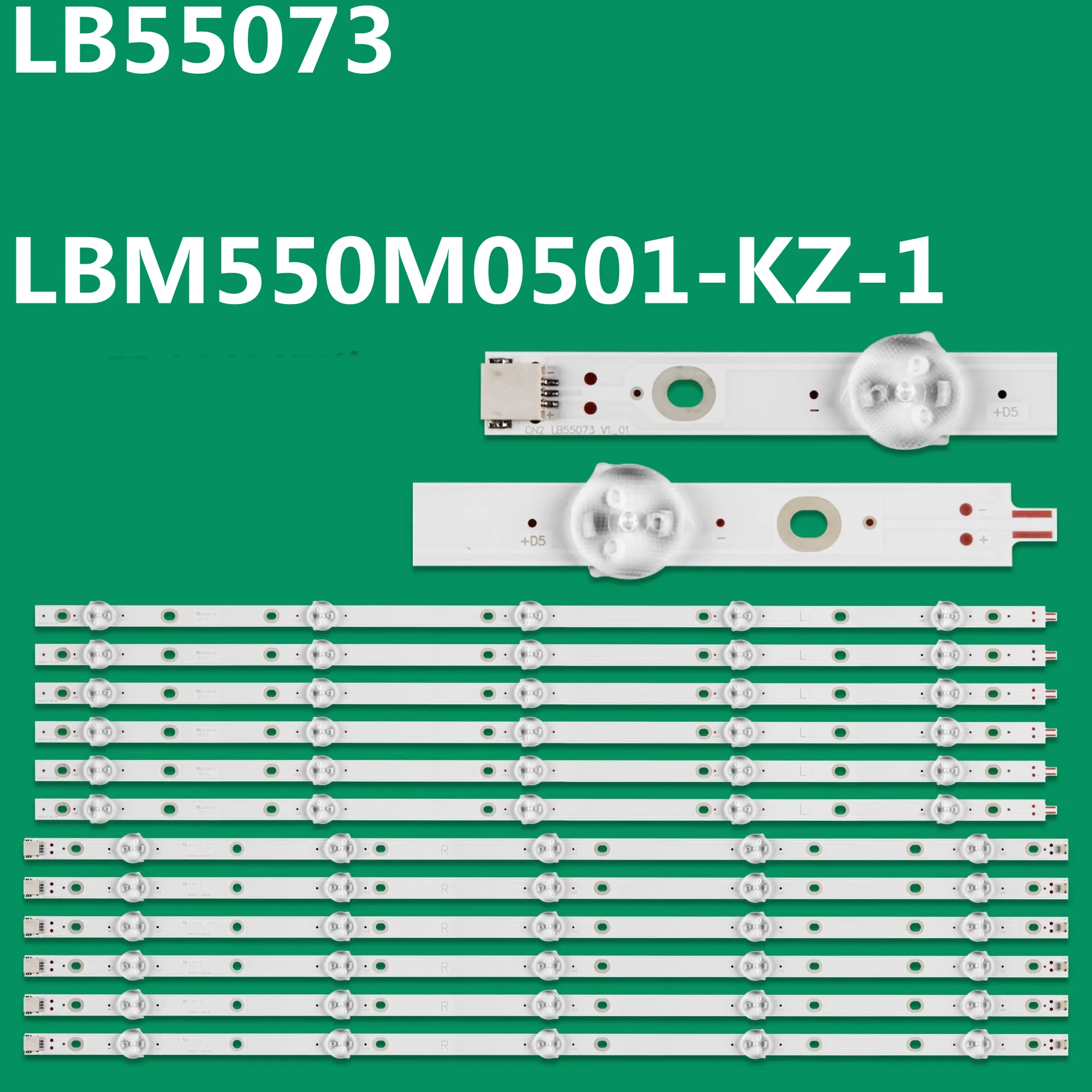 Фото Светодиодная лента для LB-PM3030-GJPHP556X10AKV2-R-Y L 55PUS5672 55PUS6162 55PUS6262 5PUS6272 55PUS6412 55PUS6503 55PUS7504 T550QVN05.7 №1