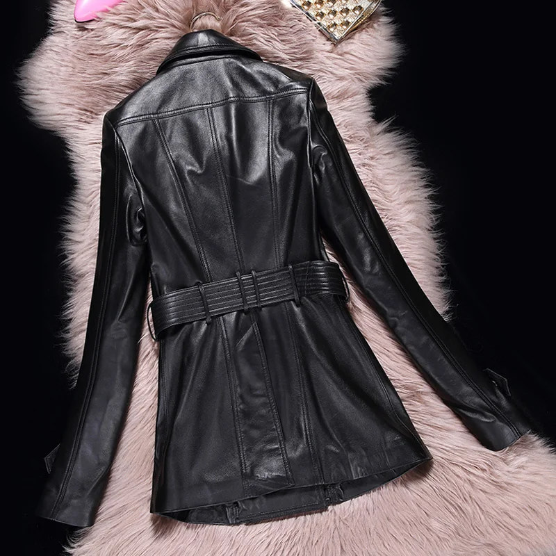 

Leather jacket,High Quality Genuine Sheepskin Leather Jackets Women Spring Autumn Real Leather Coat Female Slim Women's Clot2023