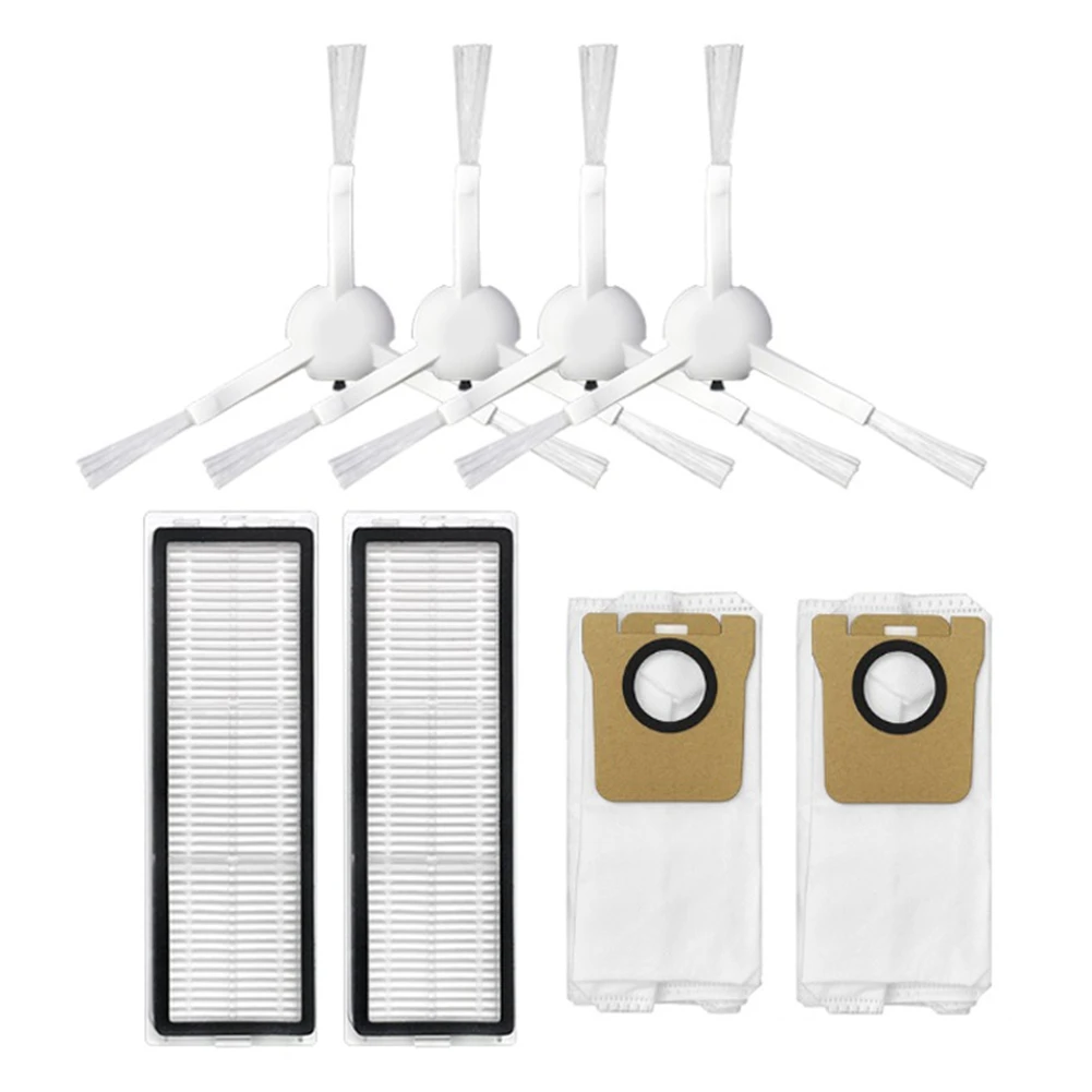 

8Pcs Replacement Spare Parts for Dreame S10/S10 Pro Robot Vacuum Cleaner Washable HEPA Filter Side Brush Dust Bag B