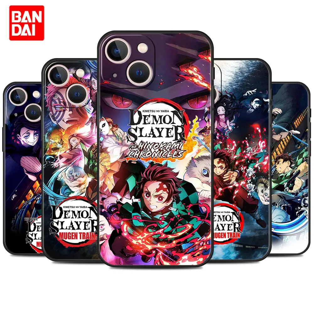 

Demon Slayer Anime Case for iPhone 13 12 11 X XS Pro Max 6 6s 7 8 Plus SE XR 12pro 13pro Mini Silicone Matte Cover Thin Phone
