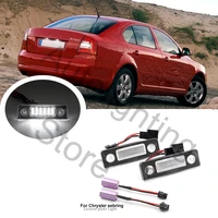 2x car white canbus led license number plate light for skoda octavia 1z 2008 2012 roomster 5j scout 4x4 auto vrs warning lamp