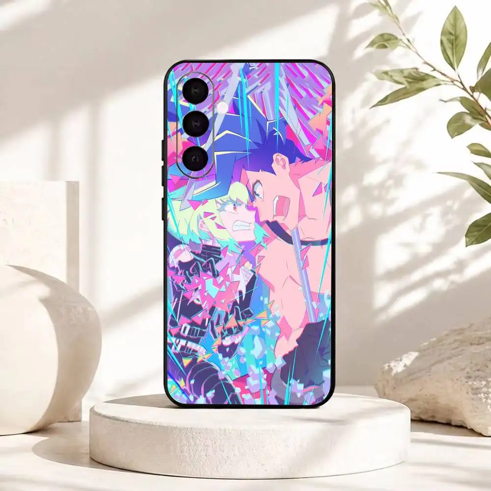Фото Аниме P-Promare Черный Мягкий Силиконовый Чехол Для Телефона Samsung Galaxy A73 A72 A71 A70 A53 A52 A51 №2