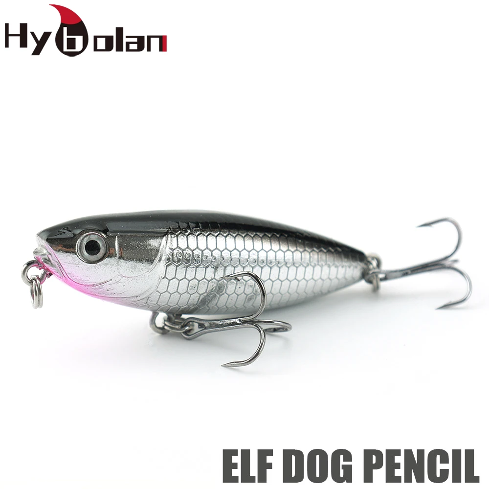 

HYBOLAN Floating pencil Fishing Lures Walk The Dog Swim Hard Bait wobblers Top Water 60mm 7g Lifeliked Action high quality