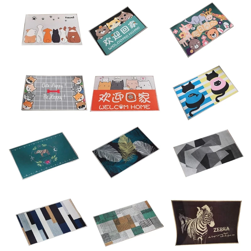

Cartoon Animal Entrance Doormat Carpets Rugs for Home Bath Living Room Floor Mat