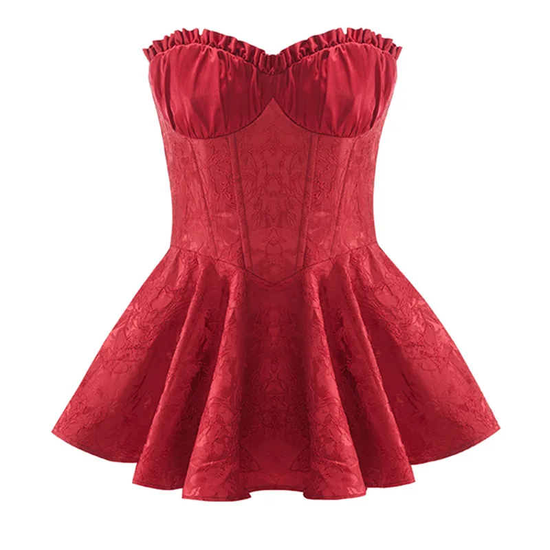 Приталенная юбка-годе в стиле &quotЛолита&quot сексуальный топ-труба короткое платье