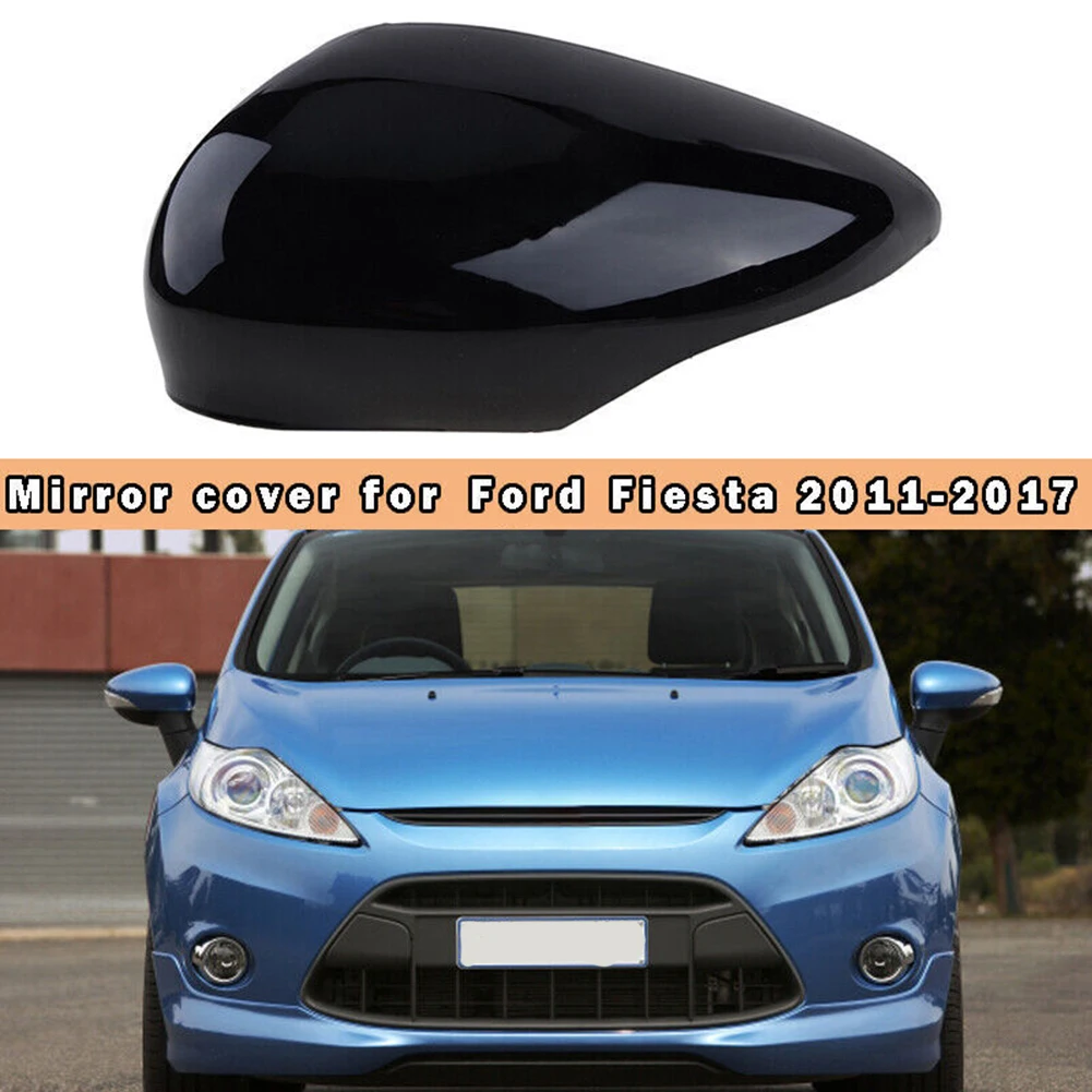 

For Ford Fiesta 2011-2017 1594546, 8A6117K747CA Left Driver Side Mirror Cover Rear View Mirror Cover Cap Look Replacement Style