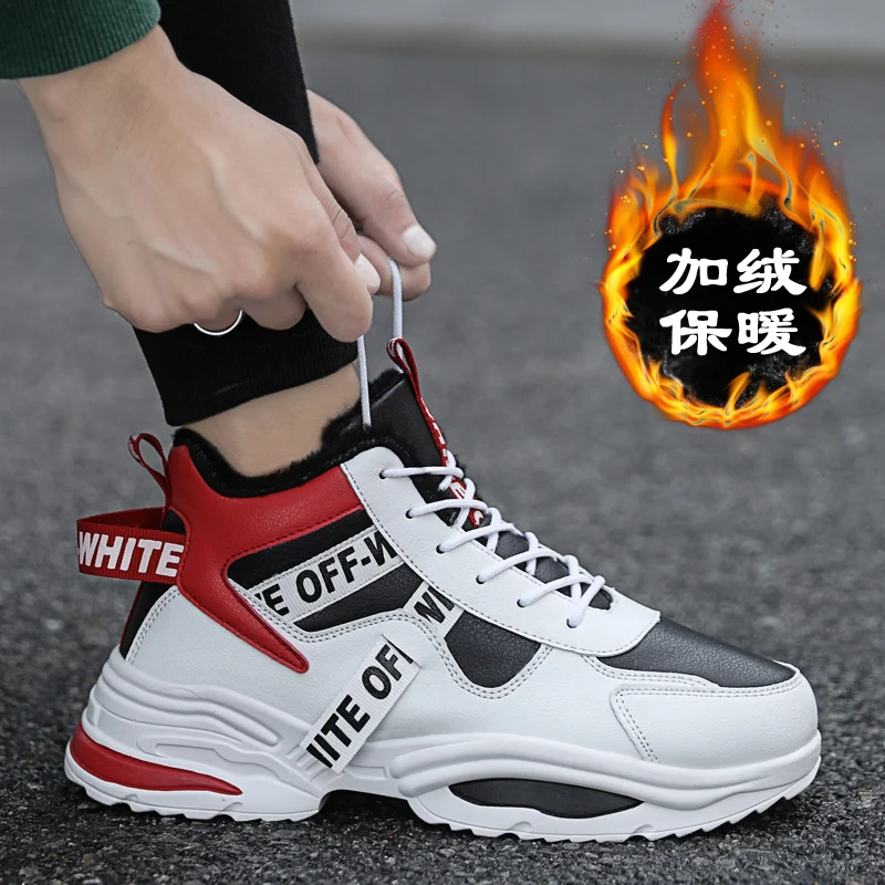 

Winter Runing Schoenen Voor Mannen Mode Anti Slip Wandelschoenen Men Warm Sneakers Trailing Sportschoenen Outdoor Sport Schoenen