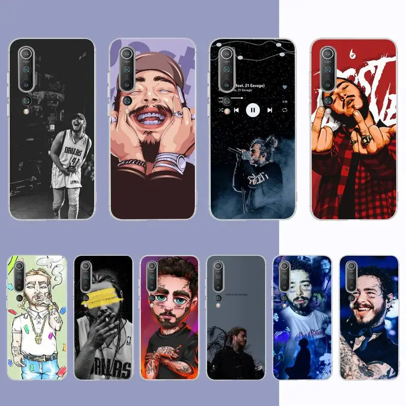 

Post Malone singer Phone Case for Samsung S21 A10 for Redmi Note 7 9 for Huawei P30Pro Honor 8X 10i cover