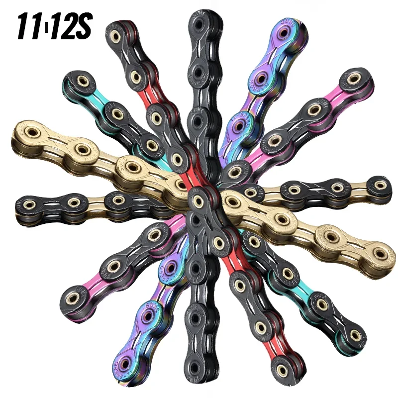 Цепь SUMC 12 S SX12SL для горного велосипеда, сверхлегкая ажурная ...