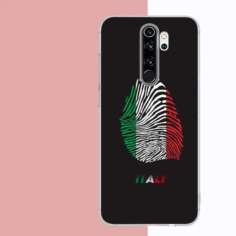 Italy Flag Phone Case for Samsung S21 A10 for Redmi Note 7 9 for Huawei P30Pro Honor 8X 10i cover