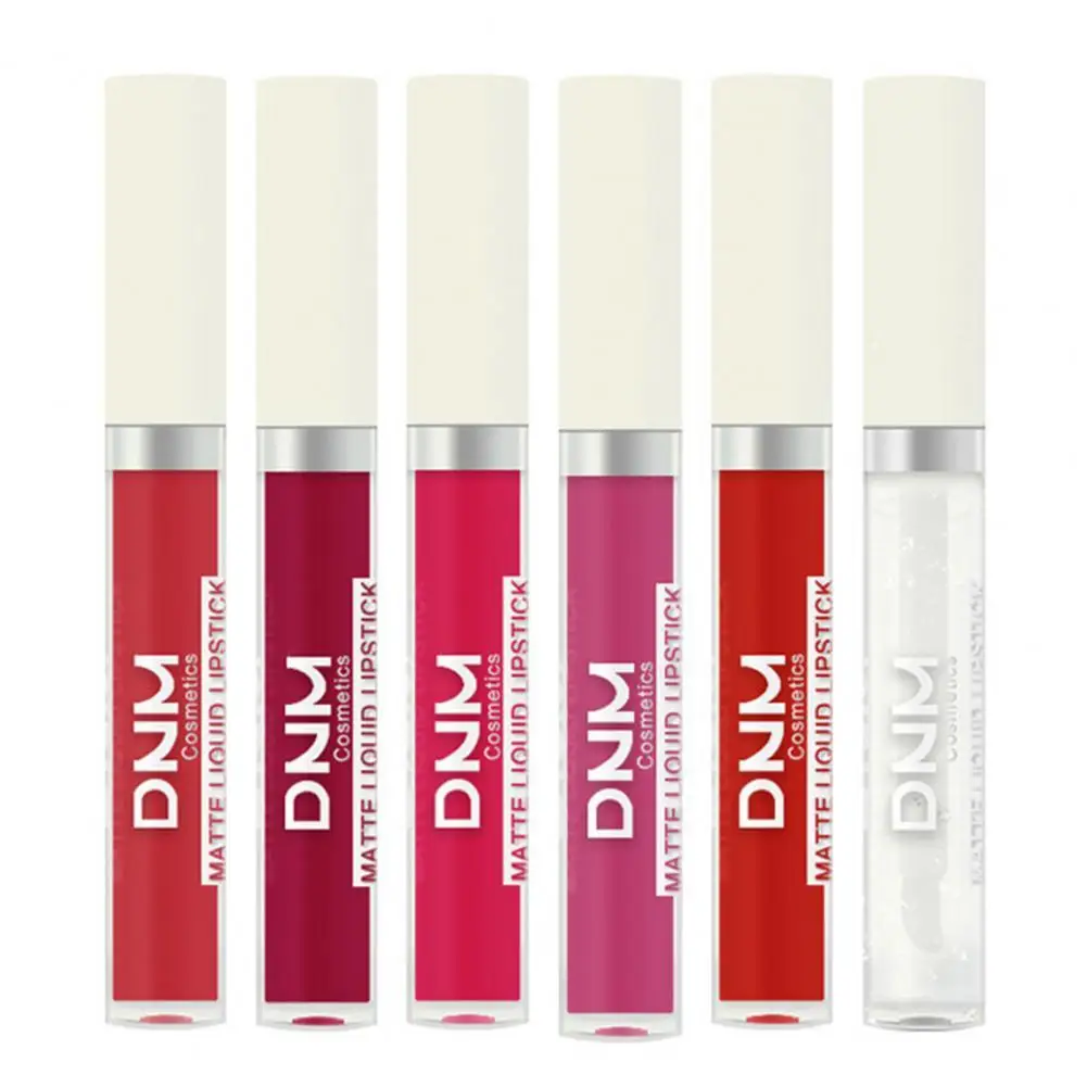 

6Pcs/Box Lipstick Popular High Color Rendering Universal Matte Liquid Lipstick Set Birthday Gift Lip Lacquer Lip Gloss