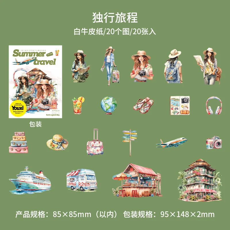 

Набор стикеров Amengguo 20 шт.