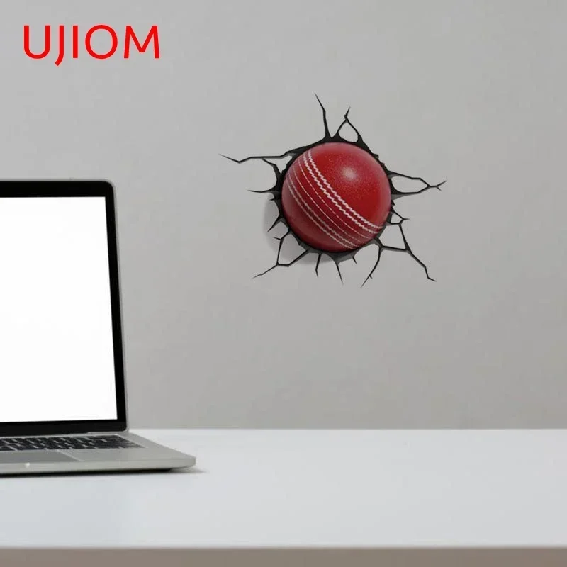 3D наклейки на стену в виде крикета и трещин 13 см