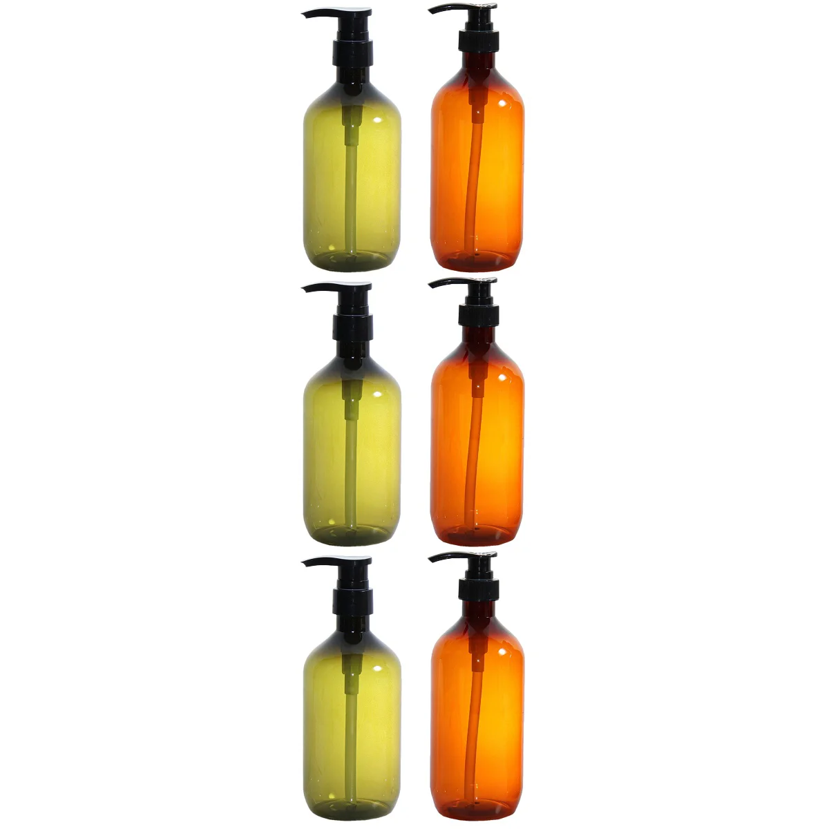 

6 pcs Soap Bottle Hand Soap Press Bottle Shampoo Dispenser Bottle 500ml
