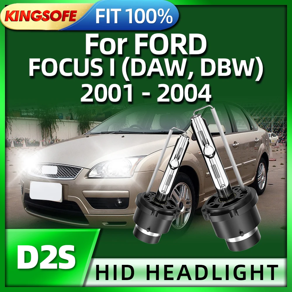 

Roadsun 12V 35W HID Bulb Xenon Headlight D2S Car Lamp 6000K White For FORD FOCUS I DAW DBW 2001 2002 2003 2004