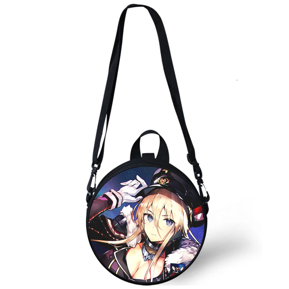 Azur Lane Cute cartoon Girl Child kindergarten Bag Print Crossbody Shoulder Bags For School Women Mini Round Bagpacks Rugtas Bag