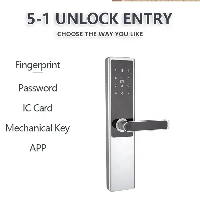 Смарт-замок MZD Tuya с Wi-Fi дистанционное управление через сеть разблокировка без