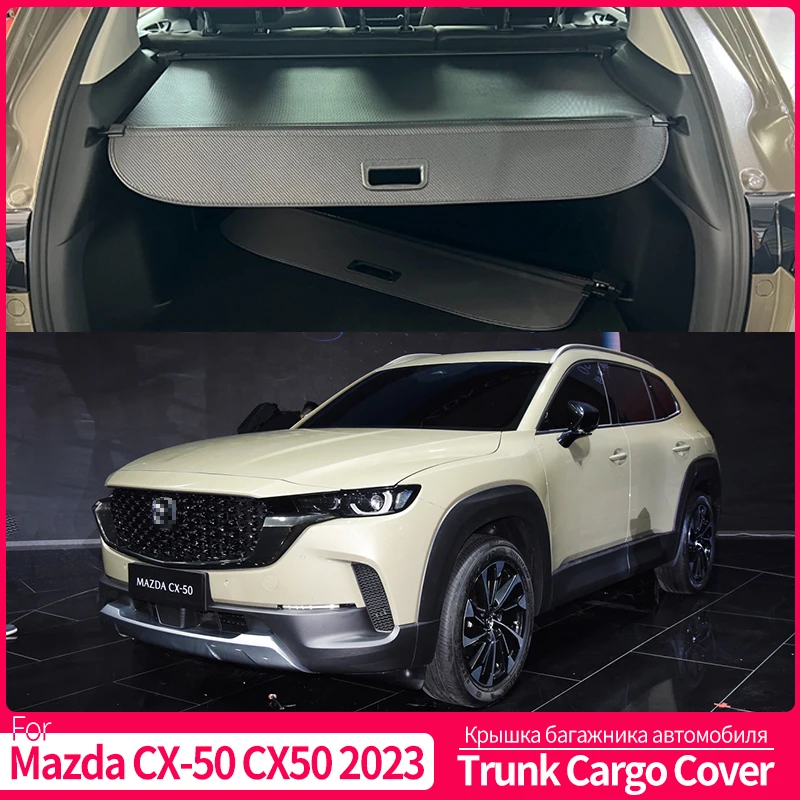 

Trunk Cargo Cover For Mazda CX-50 CX50 2023 Security Shield Rear Luggage Curtain Partition Privacy Car Accessories