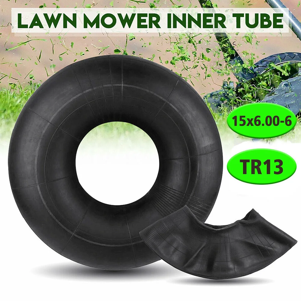 

15x6.00-6 Tractor Wheelbarrow Wheel Replacement Lawn Mower Tyre Inner Tube ATV TR13 Straight Stem Accessories Garden Rubber