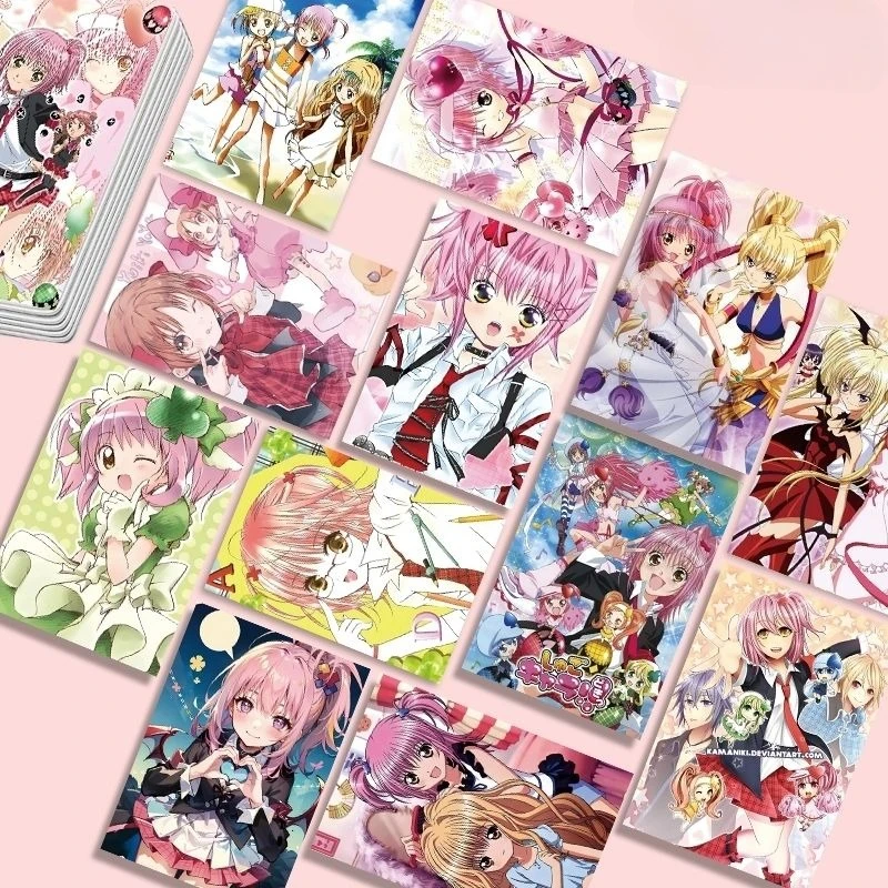 Фото 55 шт. коллекционных карточек Shugo Chara с персонажами Хинамори Аму и Цукиёми Утау, милые LOMO-карточки, закладки, подарок №2