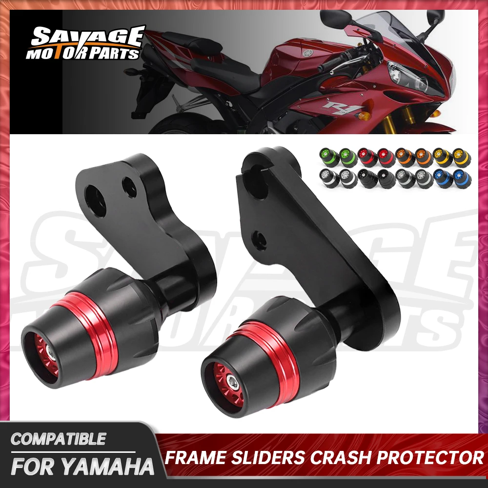 For YAMAHA YZFR1 Motorcycle Frame Sliders Crash Protector YZF R1 YZF-R1 2009-2014 Bobbin Falling Protection Pads Accessories