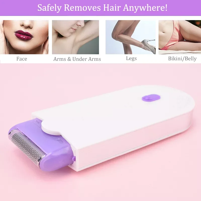 New in Rechargeable Women Epilator Portable Body Hair Shaver Removal Tool Rotary Face Leg Bikini Lip Depilator Hair Remover Lady enlarge