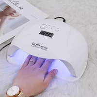 sun x5 plus uv led lamp 72w new nail dryer with auto sensor lcd display nails uv lamp for gel varnish fast curing manicure gel