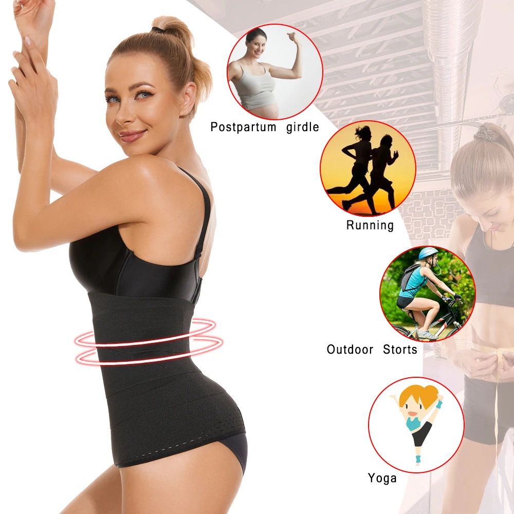 SEXYWG Waist Wrap for Stomach Waist Trainer Shapewear Tummy Control Belt Women Firm Waist Support Belt Belly Wrap Waist Cincher